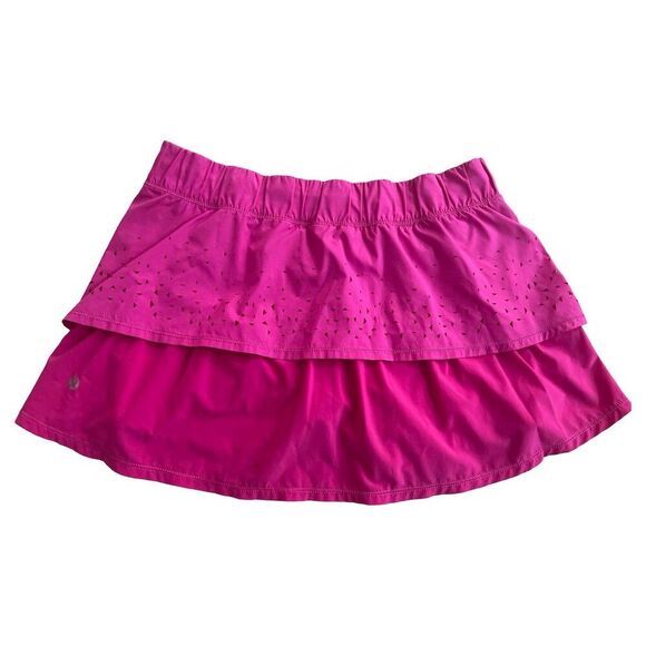 Lululemon In A Flash Skort Women's Barbie Pink  size 4 - Picture 2 of 9